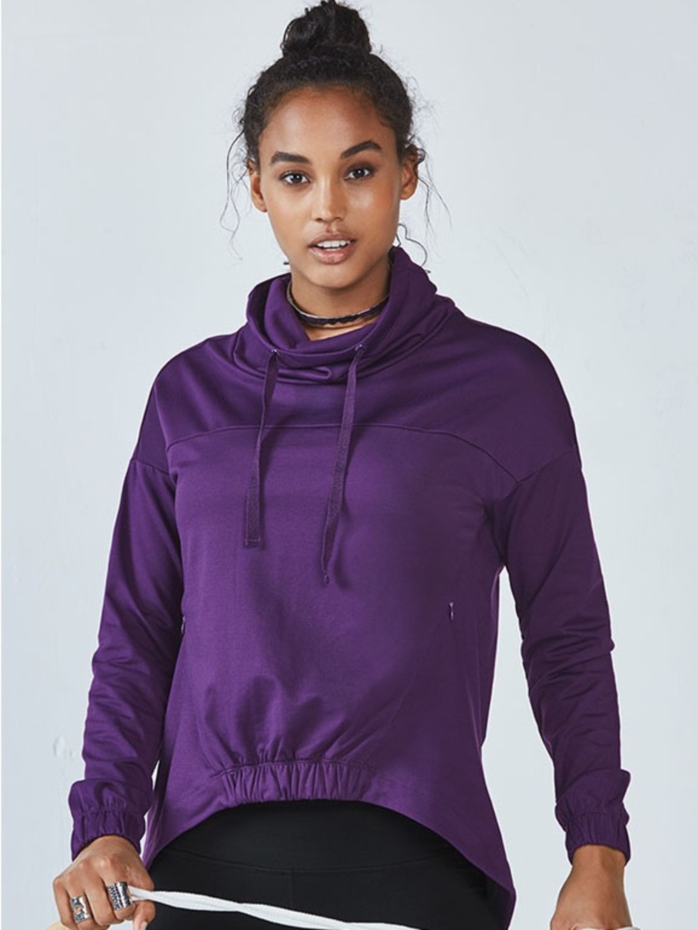 Fabletics Plum Purple Europa Pullover Hoodie